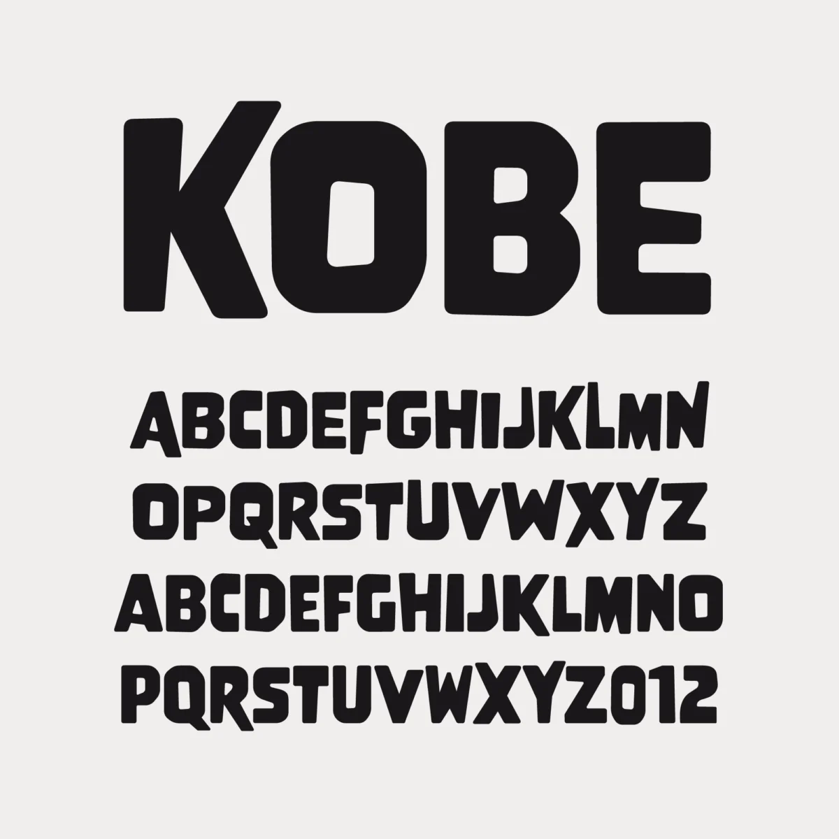 Nike Kobe custom font Nike Kobe custom font