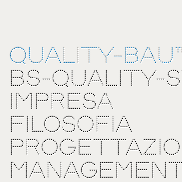 Quality Bau typography Quality Bau typography